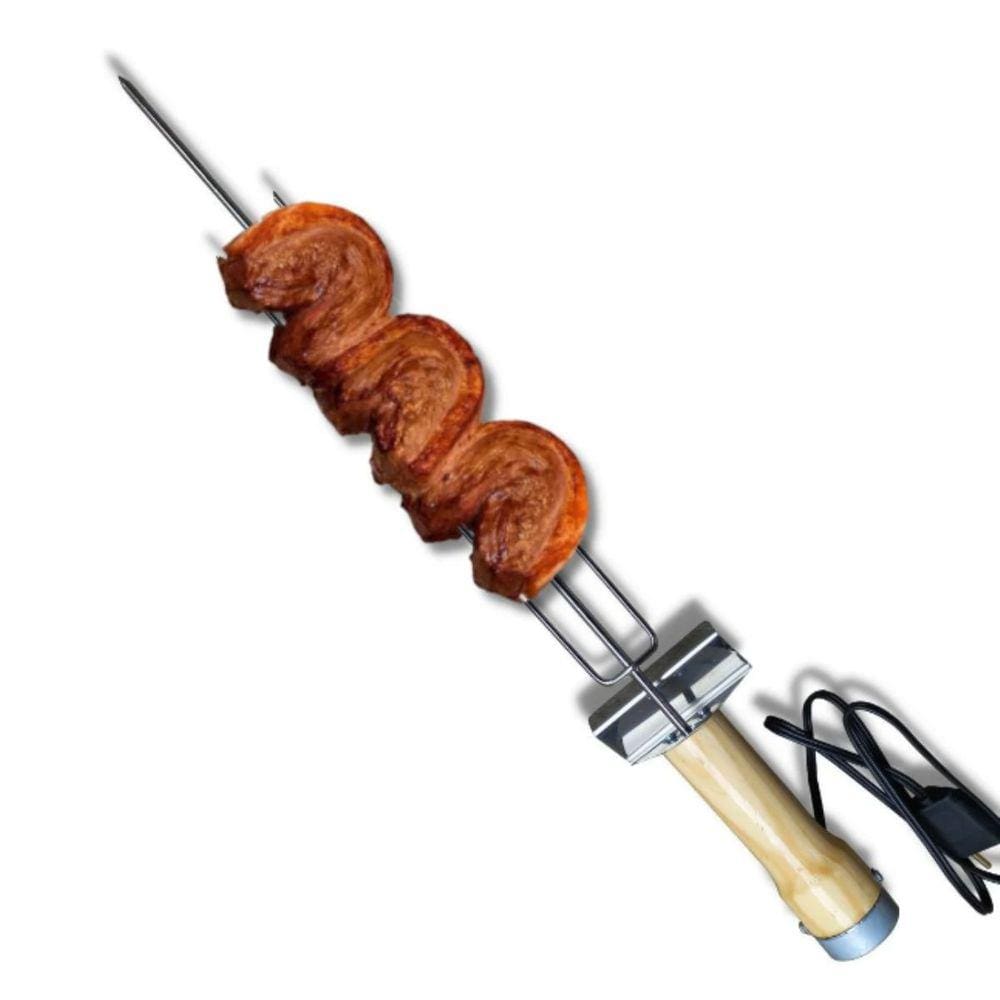 Espeto Elétrico Giratório Para Churrasco Grill