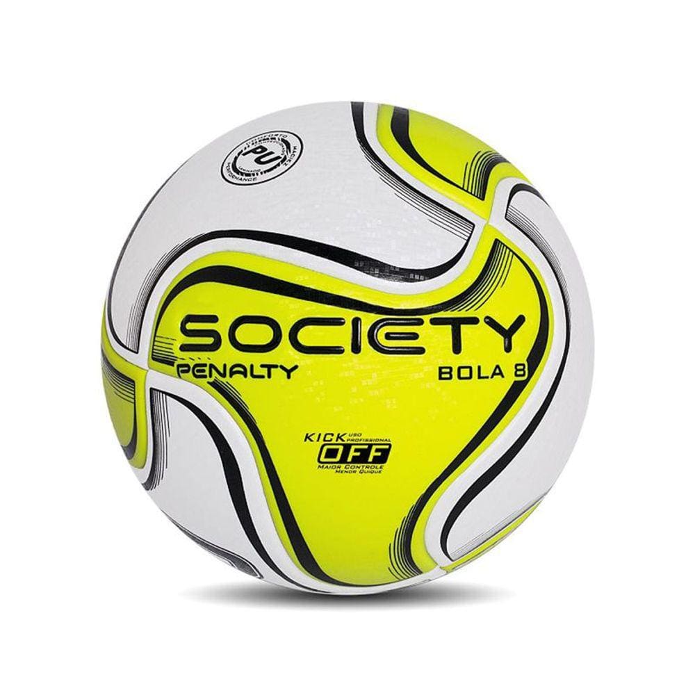 Bola Penalty Society 8 Gomos Amarela Termotec