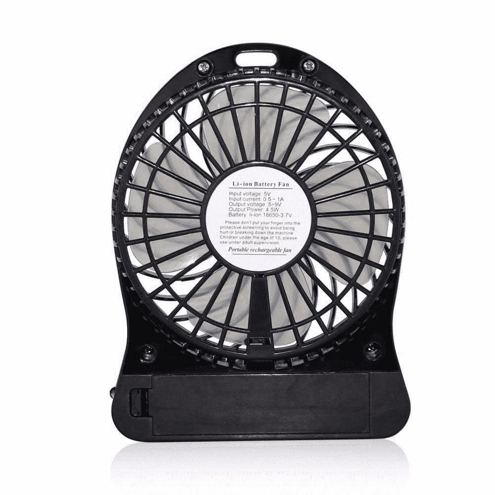 Mini Ventilador Portátil Bateria Recarregável 3 Velocidades Cores P C/Bateria