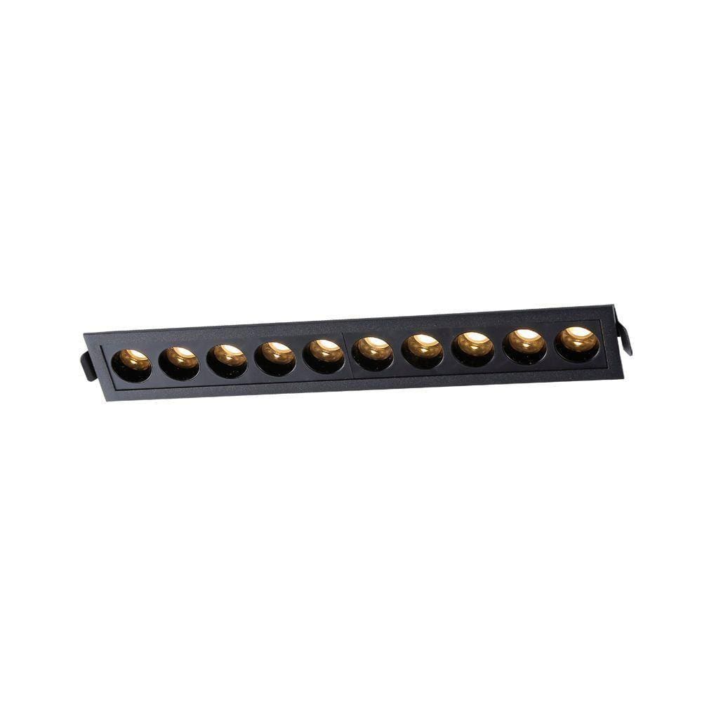 Spot De Embutir Nordecor Powerus Led 20w Bivolt Preto 3000k Luz Amarela