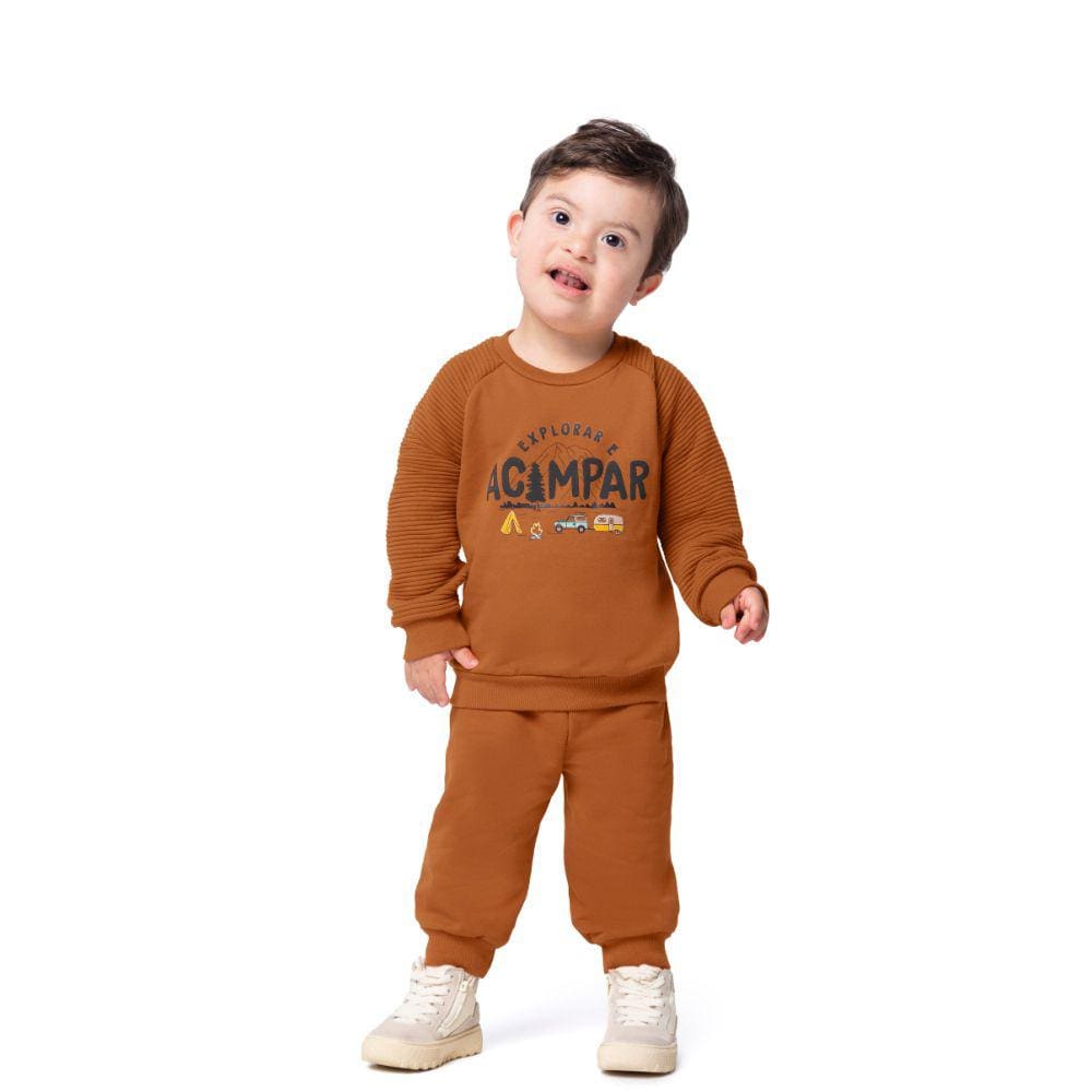 Conjunto Moletom Infantil Menino Malwee 4/8 Ref. 0116675