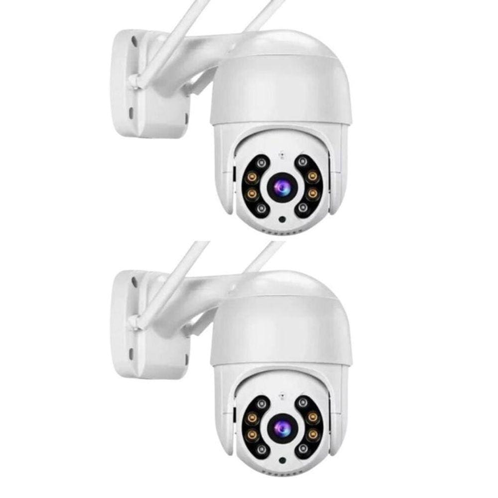 Kit 2 Câmeras Segurança Domo Wifi Ptz Externa, Câmera Ip Sem