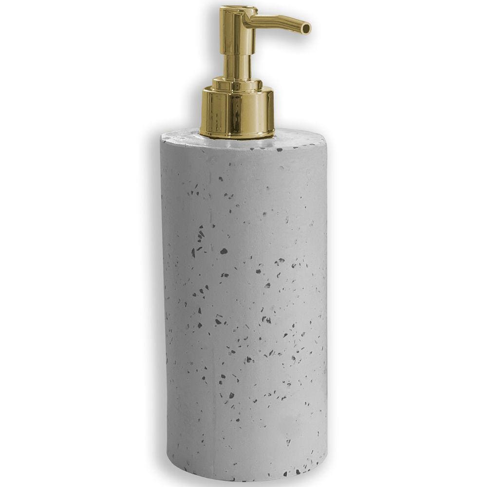Porta Sabonete Saboneteira Liquida Para Lavabo Banheiro Artesanal De Cimento Com Granilite