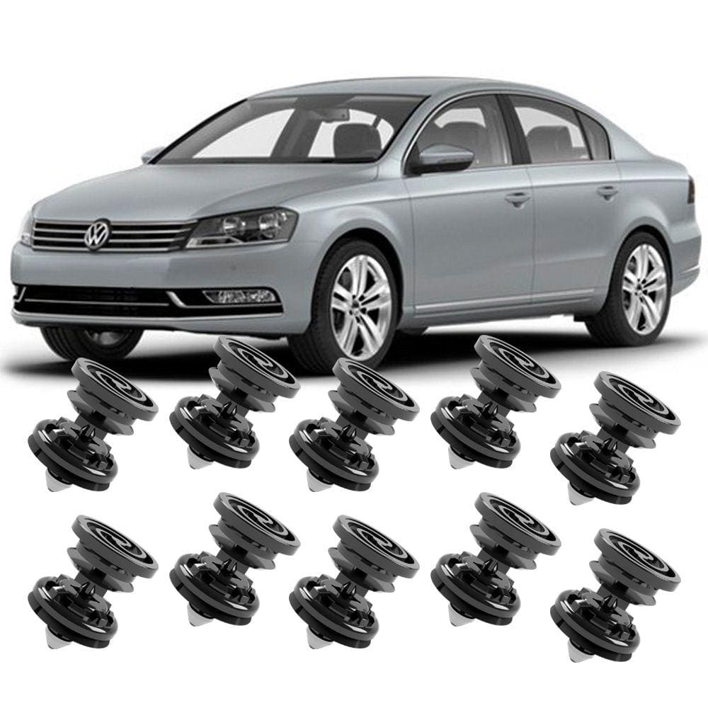 Kit 10 Grampos Presilhas Para Forro Porta Passat 2011 2012 2013 2014 2015
