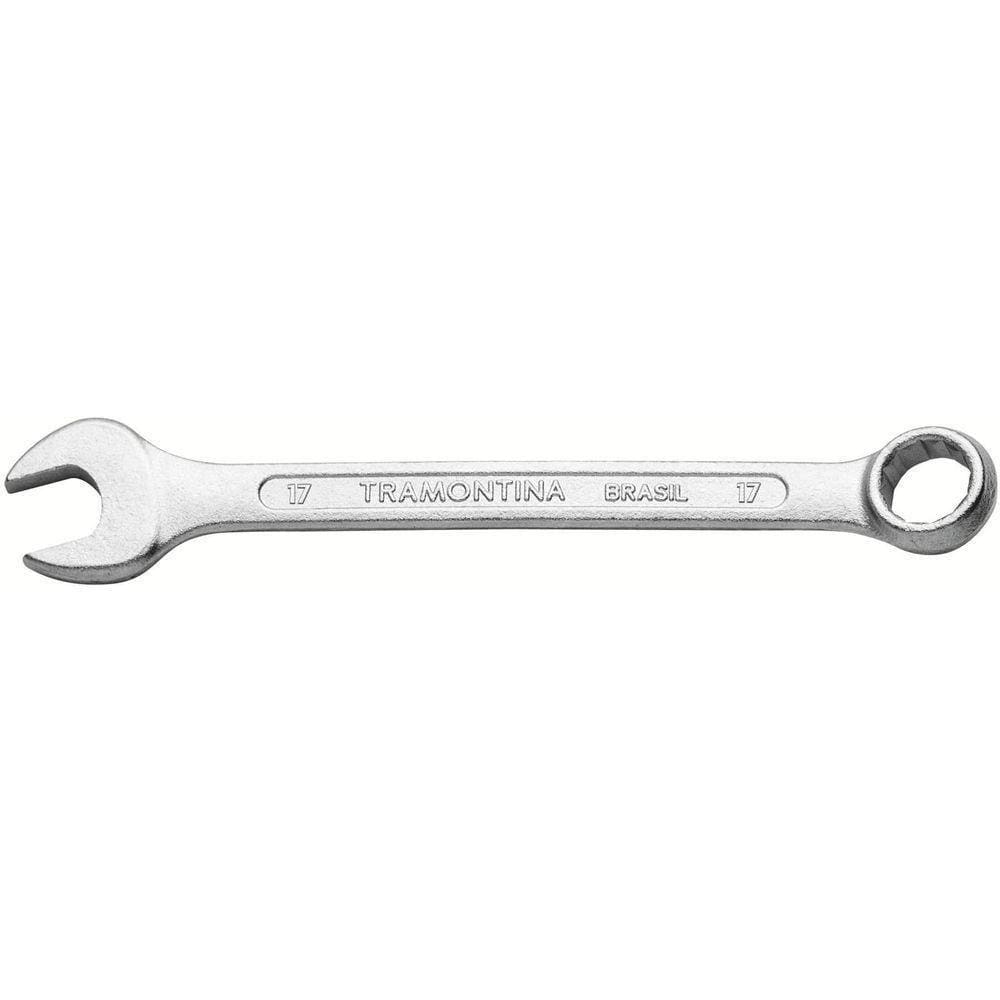 Chave Combinada 17 Mm Tramontina Basic Com Corpo Em Aço Especial Cromado Tramontina