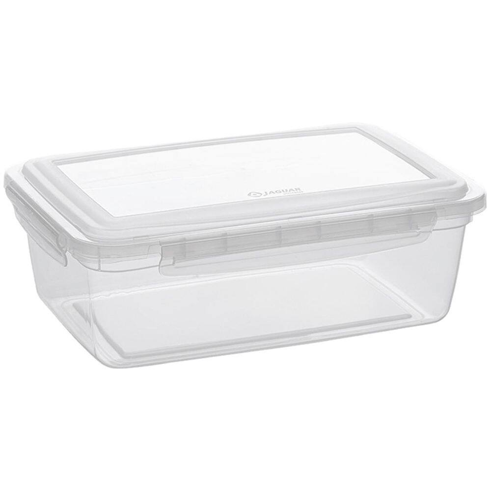 Pote Para Alimentos Transparente 2,75Lts Com Travas Bpa Free