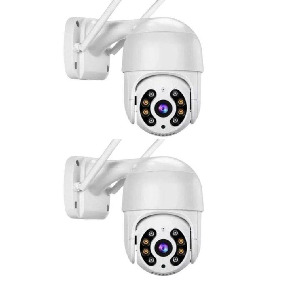 Kit 2 Câmeras Segurança Domo Wifi Ptz Externa, Câmera Ip Sem