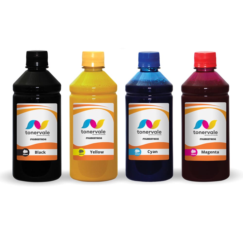 Tinta Para Impressora T100 T120 T125 T130 711 250ml CMYK Pigmentado