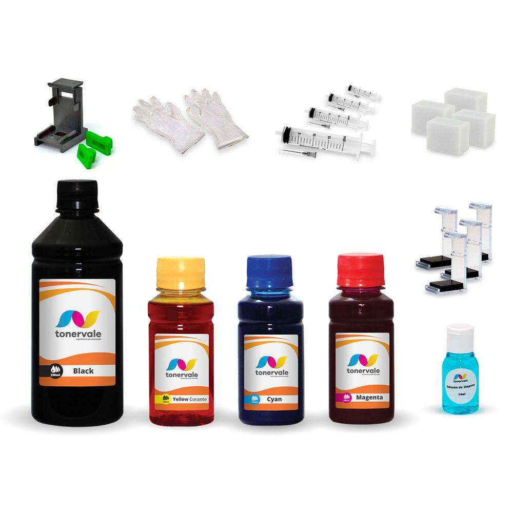 Kit 4 Tinta Para Impressora 3635 664 550mL
