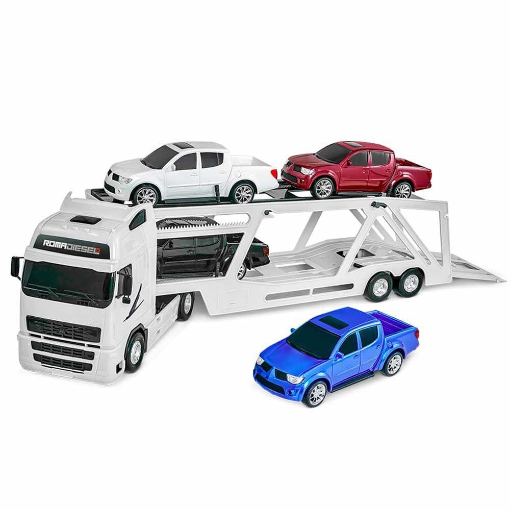 Caminhão Roda Livre - Roma Diesel RX Cegonheira - Branco - Roma