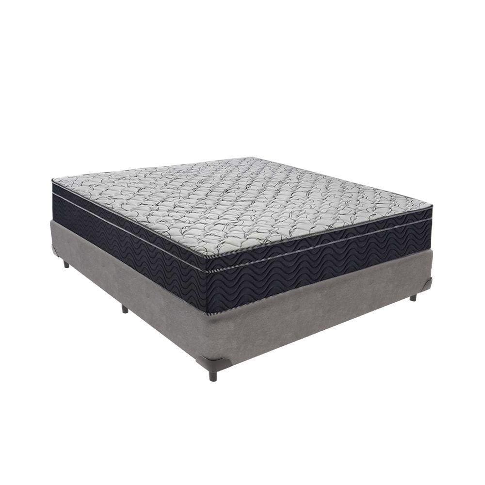 Conjunto Cama Box Casal Colchão Airtech D45 Extra Firme