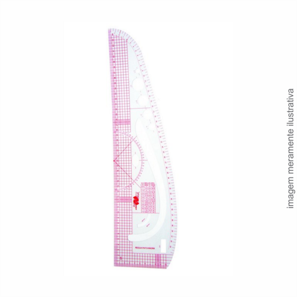 Régua Moldes Vertical Cutting 3 Em 1 Flexível