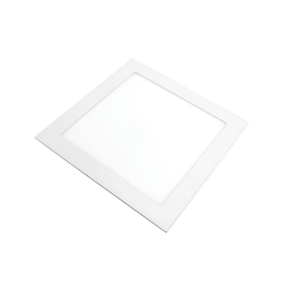 Painel De Led Lorenzetti Quadrado De Embutir 24w Bivolt 3000k Luz Amarela