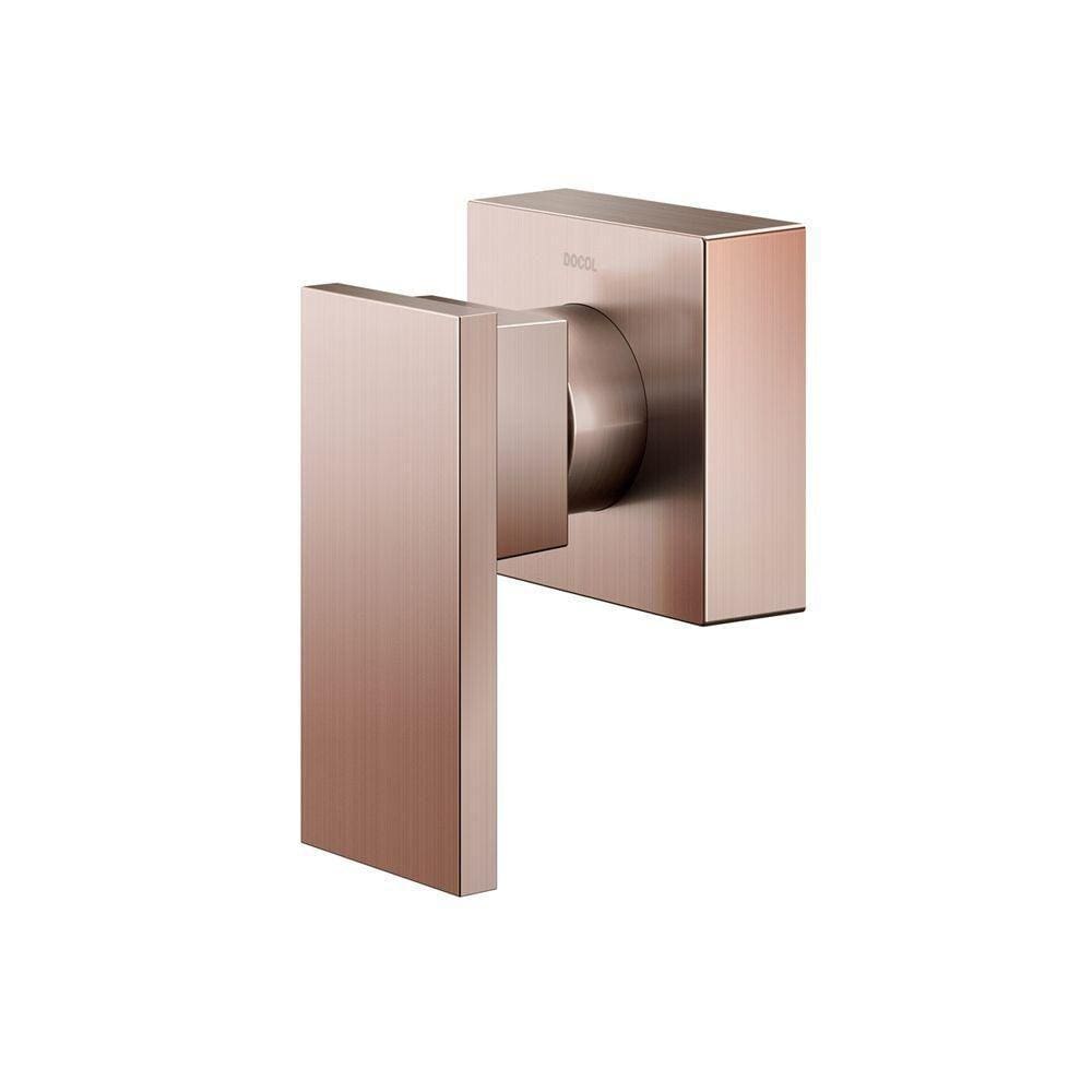 Acabamento Para Registro Docol New Edge 925869 Para Base Deca 1-2”, 3-4” E 1” Cobre Escovado
