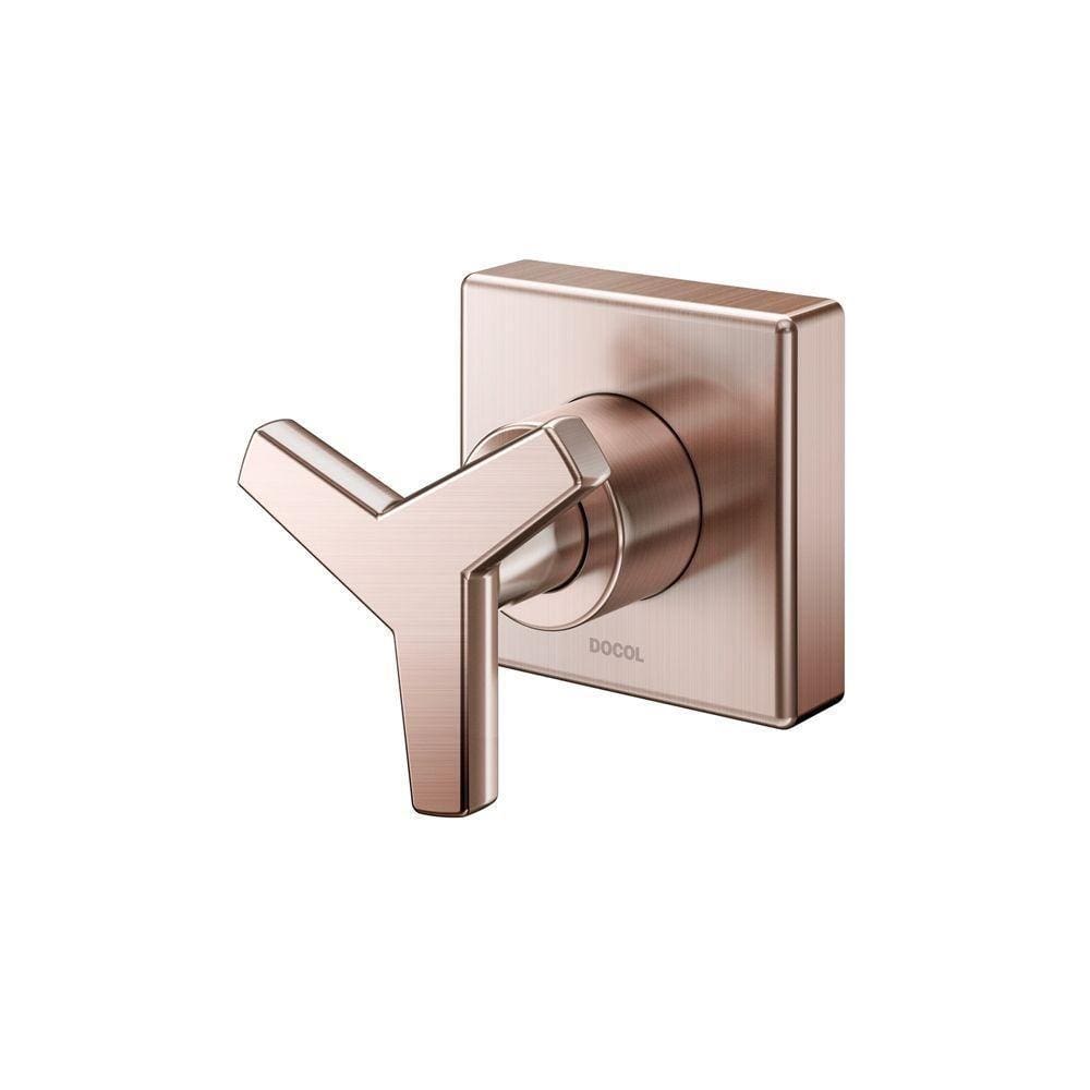 Acabamento Para Registro Docol City 877569 Para Base Deca 1-2”, 3-4” E 1” Cobre Escovado