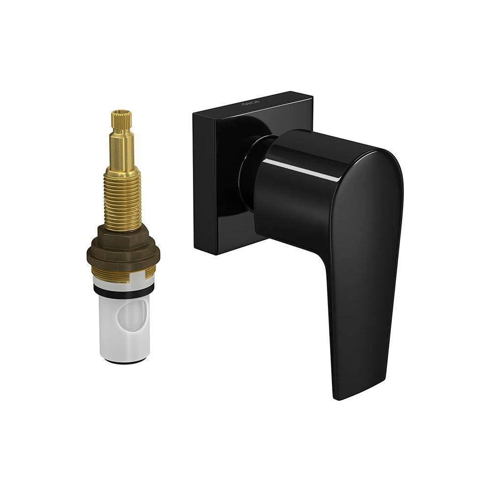 Acabamento Para Registro De Pressão Deca Level 4916.bl26.pq.no 1-2" E 3-4" Black Noir