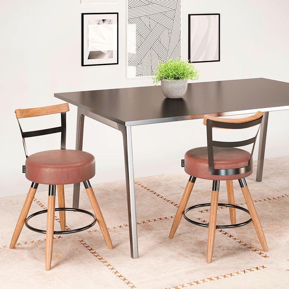 Kit 2 Cadeiras Moscou Cor Café - Speciale Home Café