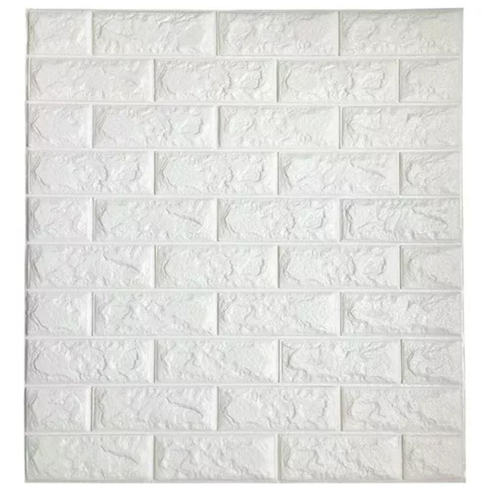 Placa Painel 70x77cm 3D De Parede Espuma Tijolo Auto Adesivo Impermeável Lindo Aplique Fácil