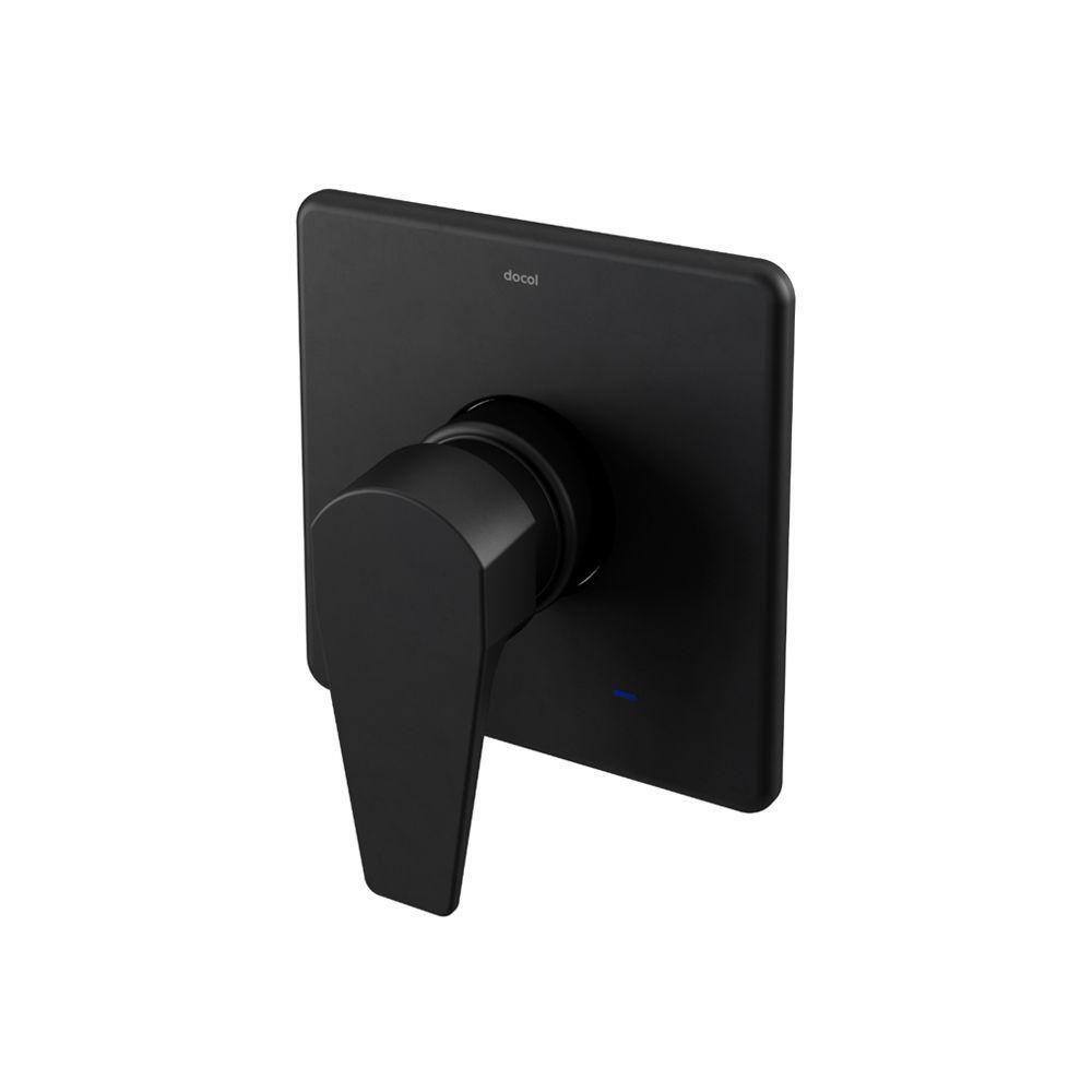 Acabamento Monocomando Para Chuveiro E Ducha Higiênica Docol Lift 8049ce 1-2" ônix