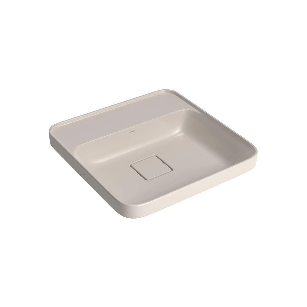 Cuba De Sobrepor Deca Slim 40x40 L.21040.m.26 Quadrada Com Mesa Barbante