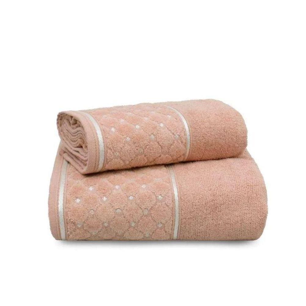 Toalha De Banho E Rosto 2 Pçs Aveludada Safira Appel