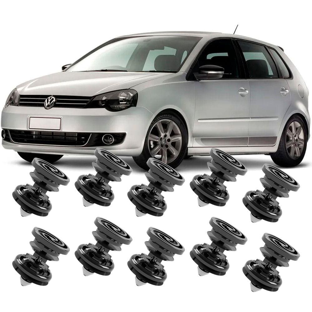 Kit 10 Grampos Presilhas Para Forro Porta Polo Hatch E Sedan 2010 2011 2012 2013 2014 2015