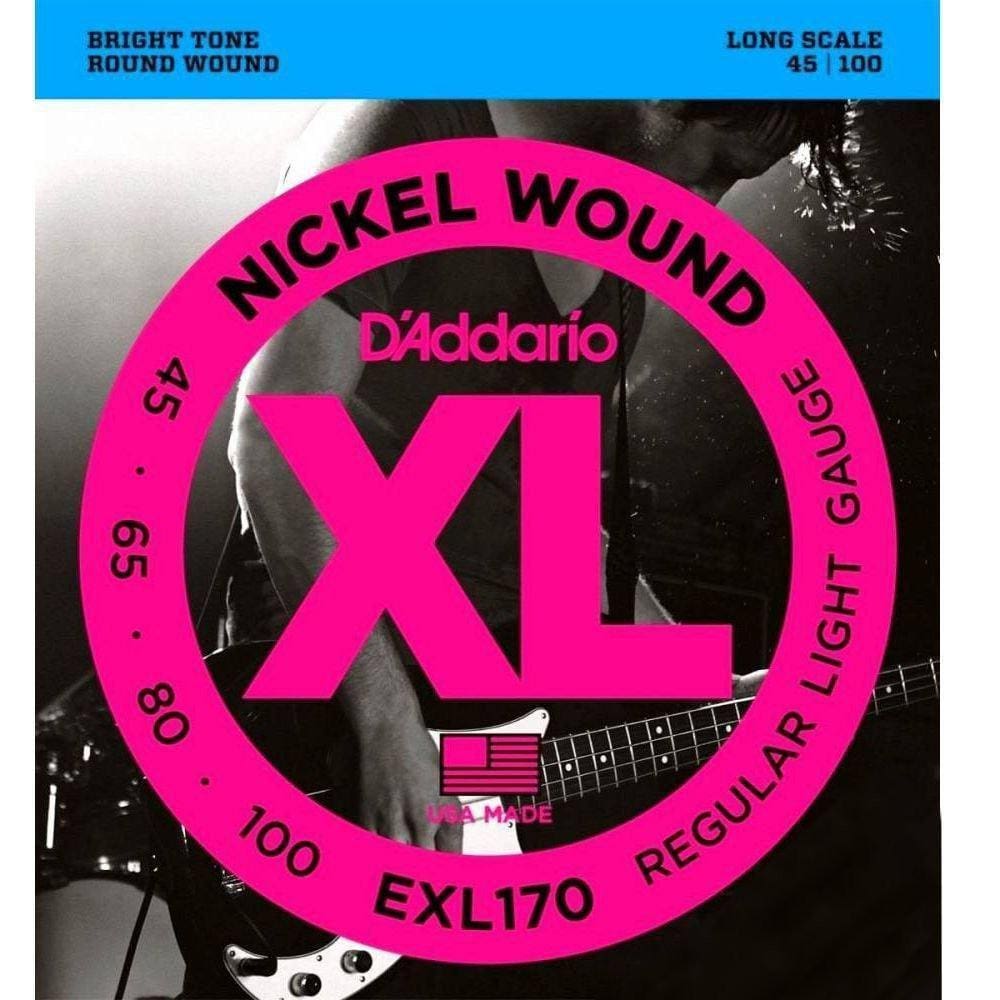 Encordoamento Para Baixo 4 Cordas 045 Exl-170 - D Addario