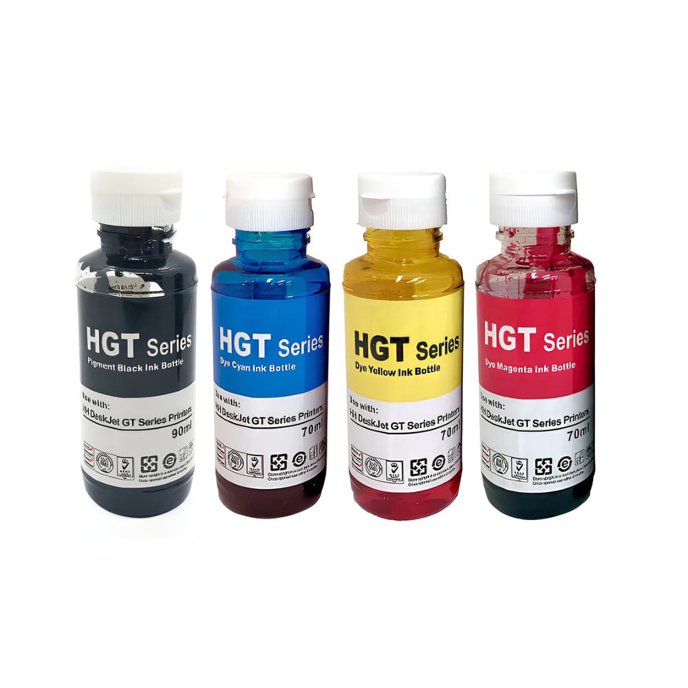 Kit Refil de Tinta Compatível Para Impressora Smart Tank 514 GT51 GT52 e GT53