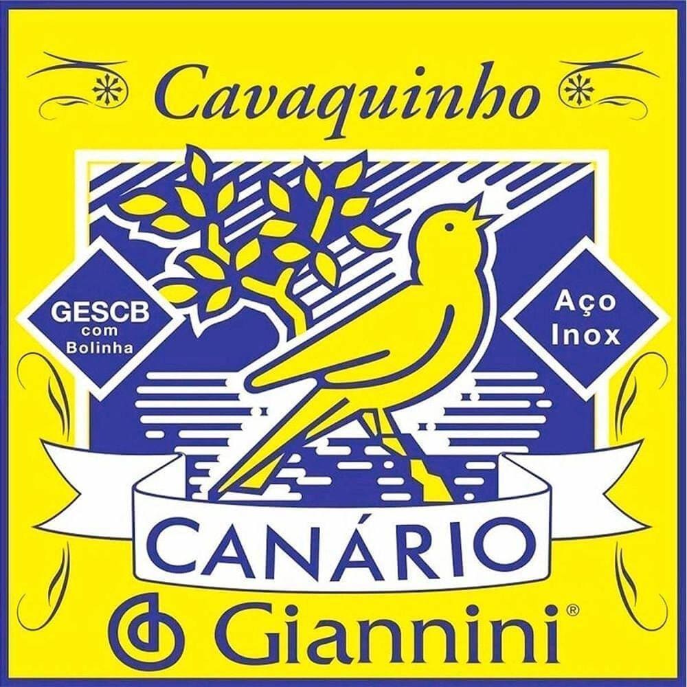 Encordoamento Cordas Canario Giannini Cavaquinho Aço Gescb
