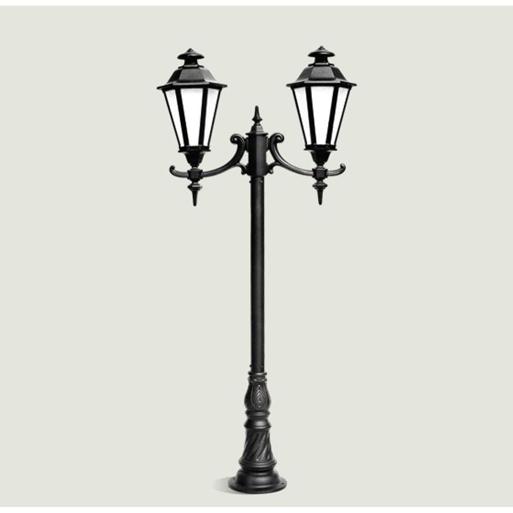 Poste Para Jardim Aluminium Preto 2,30m 19000/2