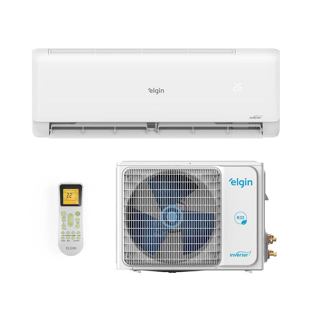 Ar Condicionado Split Hw Eco Inverter II Wifi Elgin 12000 Btus R-32 Quente/Frio 220V Monofásico 45HJQI12C2WB