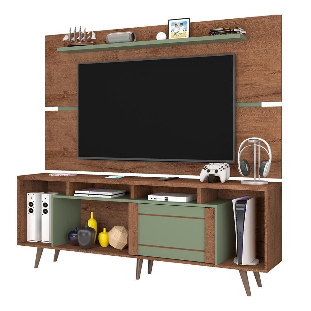 Conjunto Rack e Painel Roma Sala para TV até 65 Polegadas