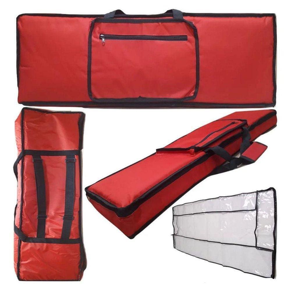 Capa Vermelha Para Teclado Roland Fantom G8 + Cobertura