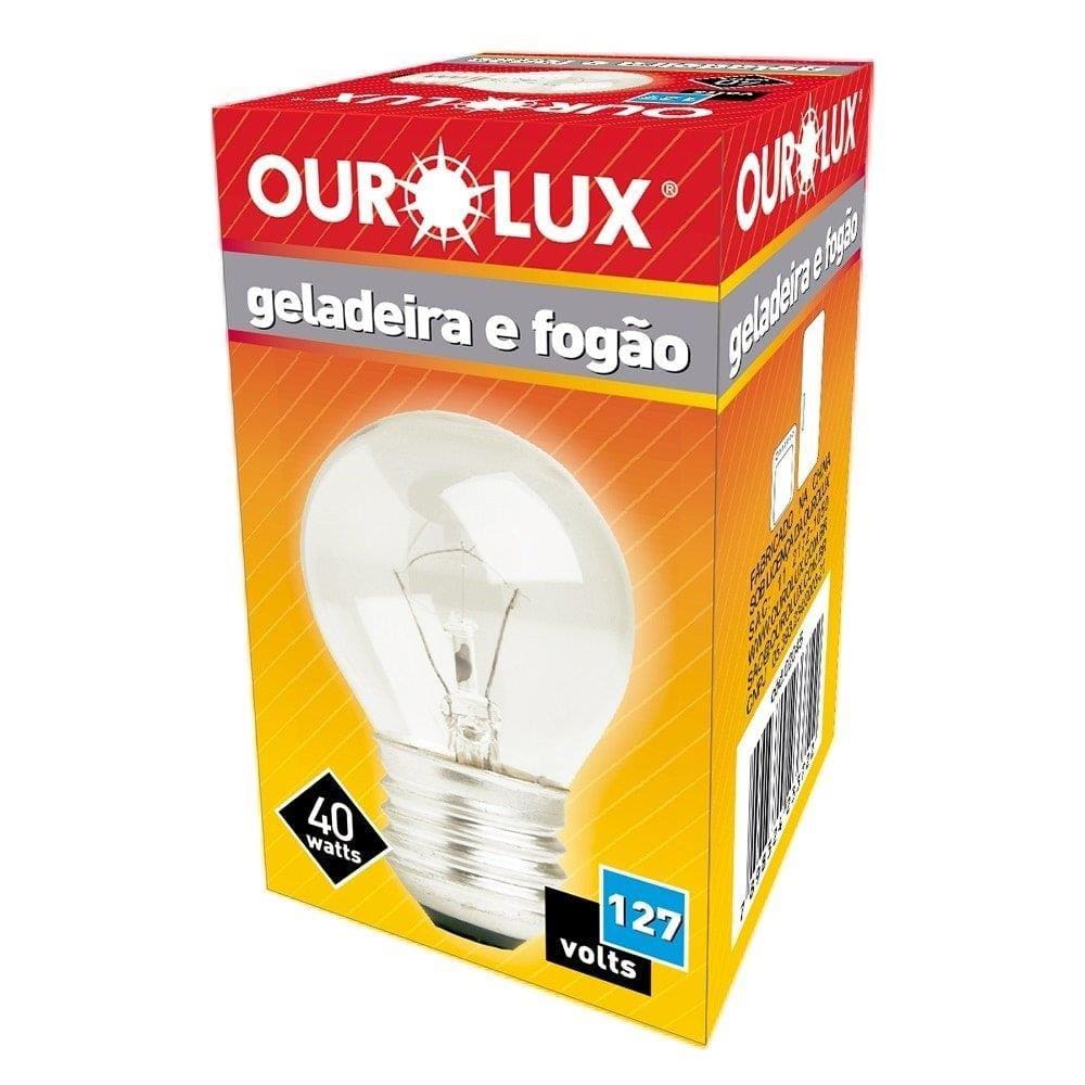 Lampada Incandescente Ourolux Geladeira E Fogao 127X40w