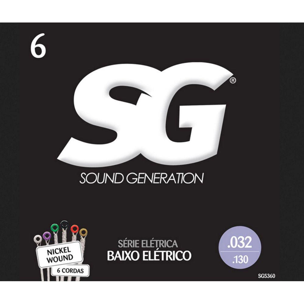 Encordoamento Baixo 6 Cordas 0.032 SG