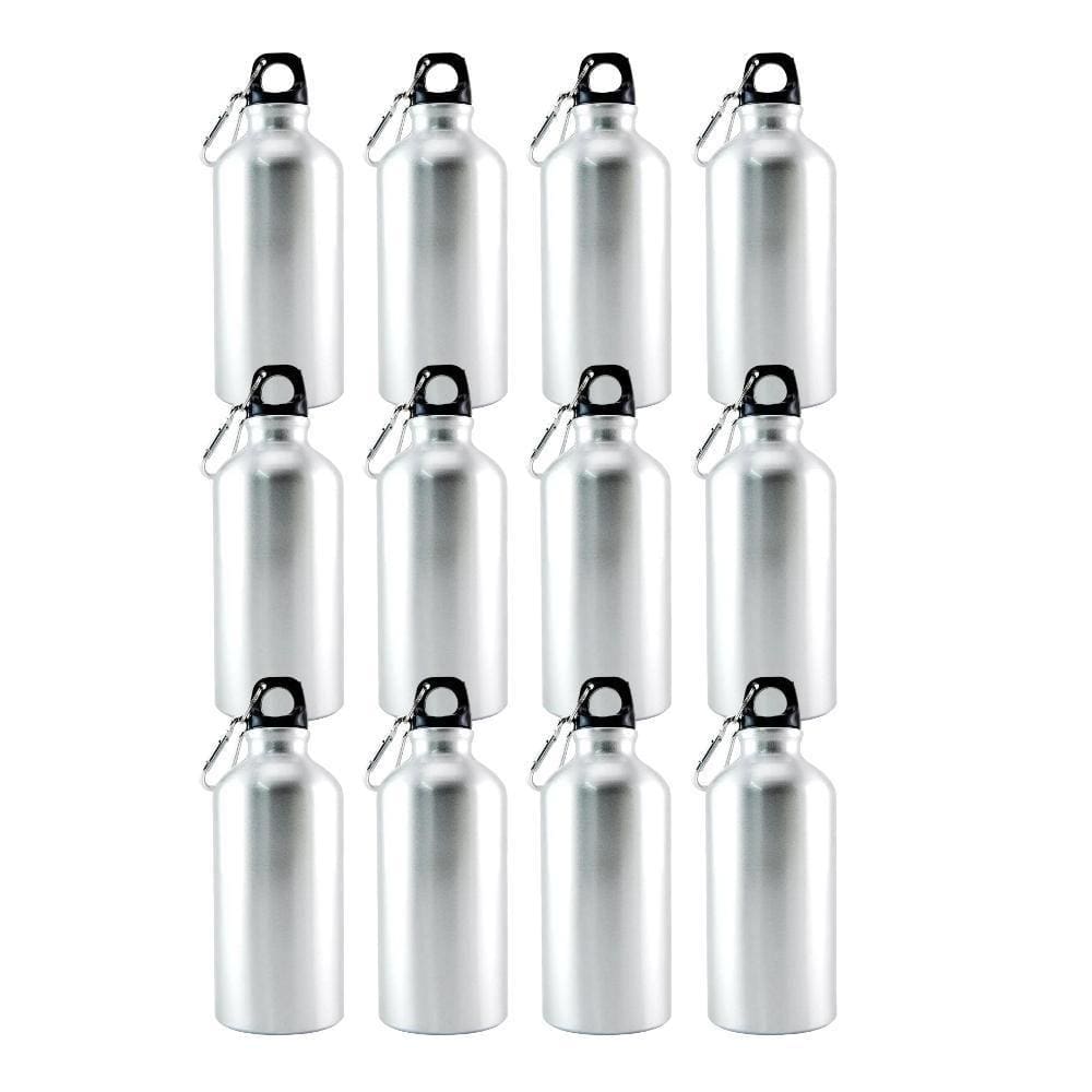 Kit 12 Garrafas Chaveiro Mosquetão 400Ml Personalizável