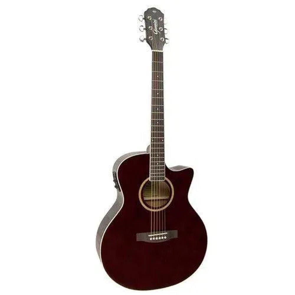 Violao Folk Giannini Gsf 3 Ceq Cutaway Tdw Translucent Dark