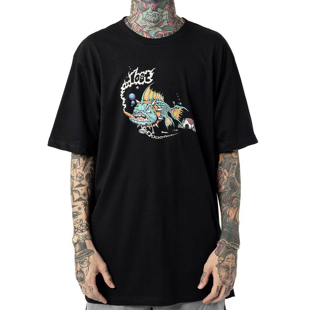 Camiseta Lost Dog Fish WT24 Masculina Preto
