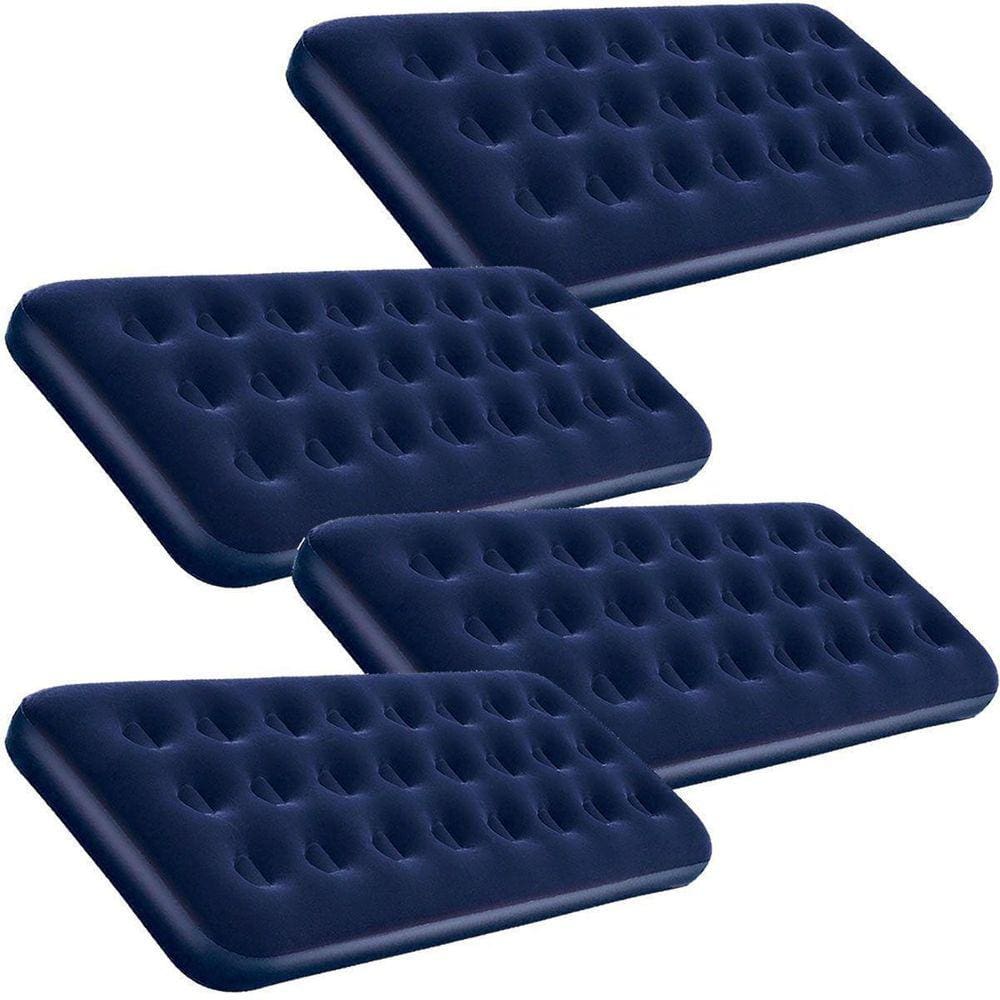 Kit 4 Colchão Solteiro Inflável Pvc Resistente Confortável