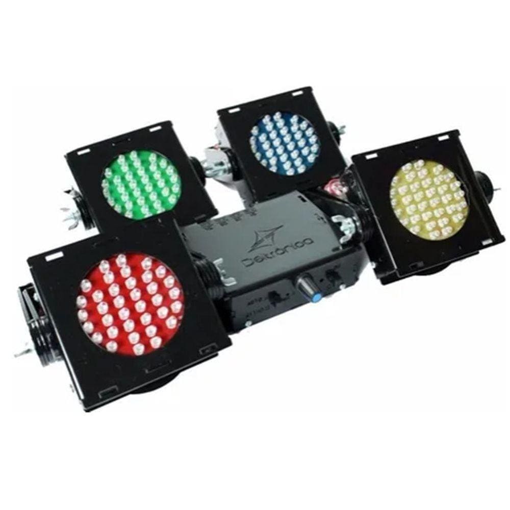 Kit 4 Canhão Led, Iluminação Dj Profissional, Jogo Luz