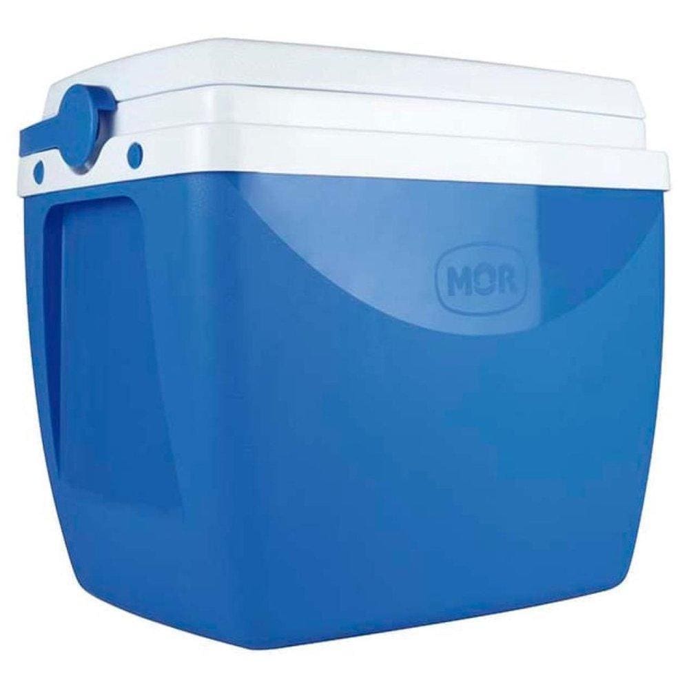Caixa Térmica Cooler 18 L Azul Mor Vira Mesa Porta Copos