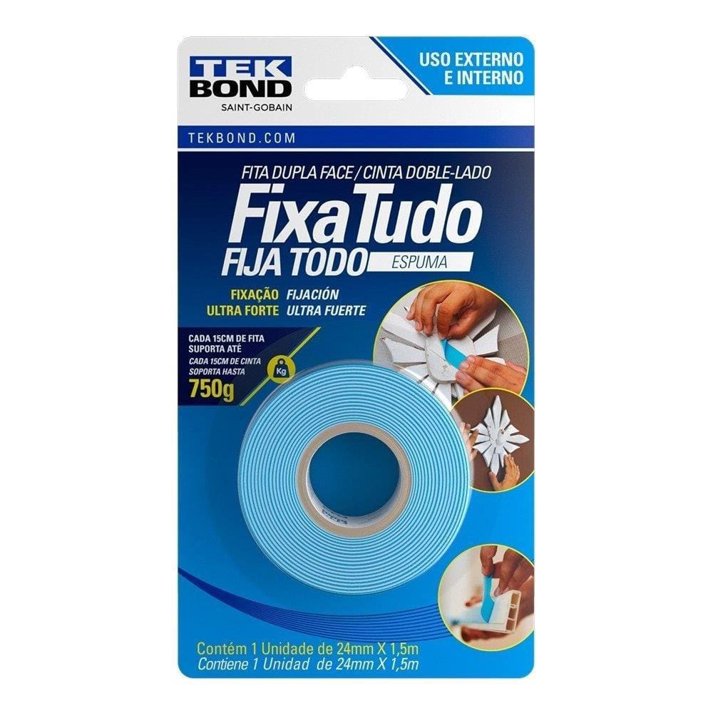 Fita Dupla Face Espuma Tekbond 24Mmx1,5M