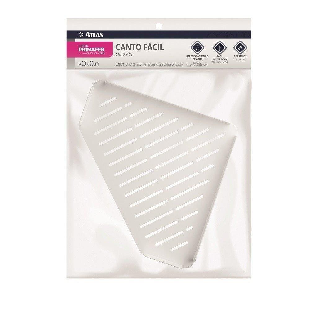 Cantoneira Plástico Atlas Canto Fácil 20x20cm PR5014-2 Branco