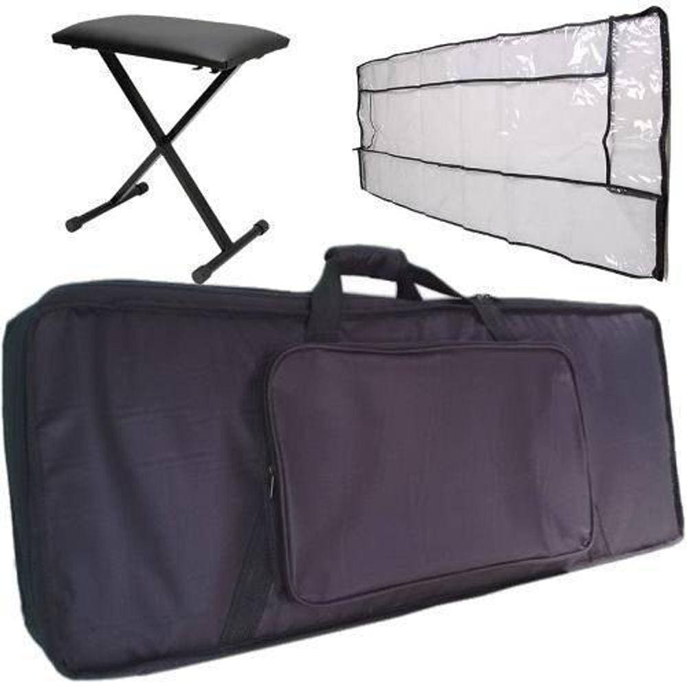 Kit Acessórios Para Teclado Com Banqueta Capa + Cobertura