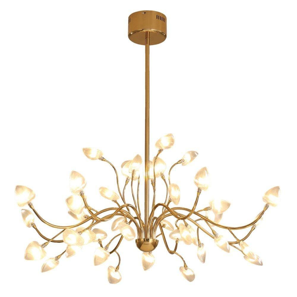 Pendente Tsuki 3000k 6000 Lúmens BB009L Bella Iluminação Bronze