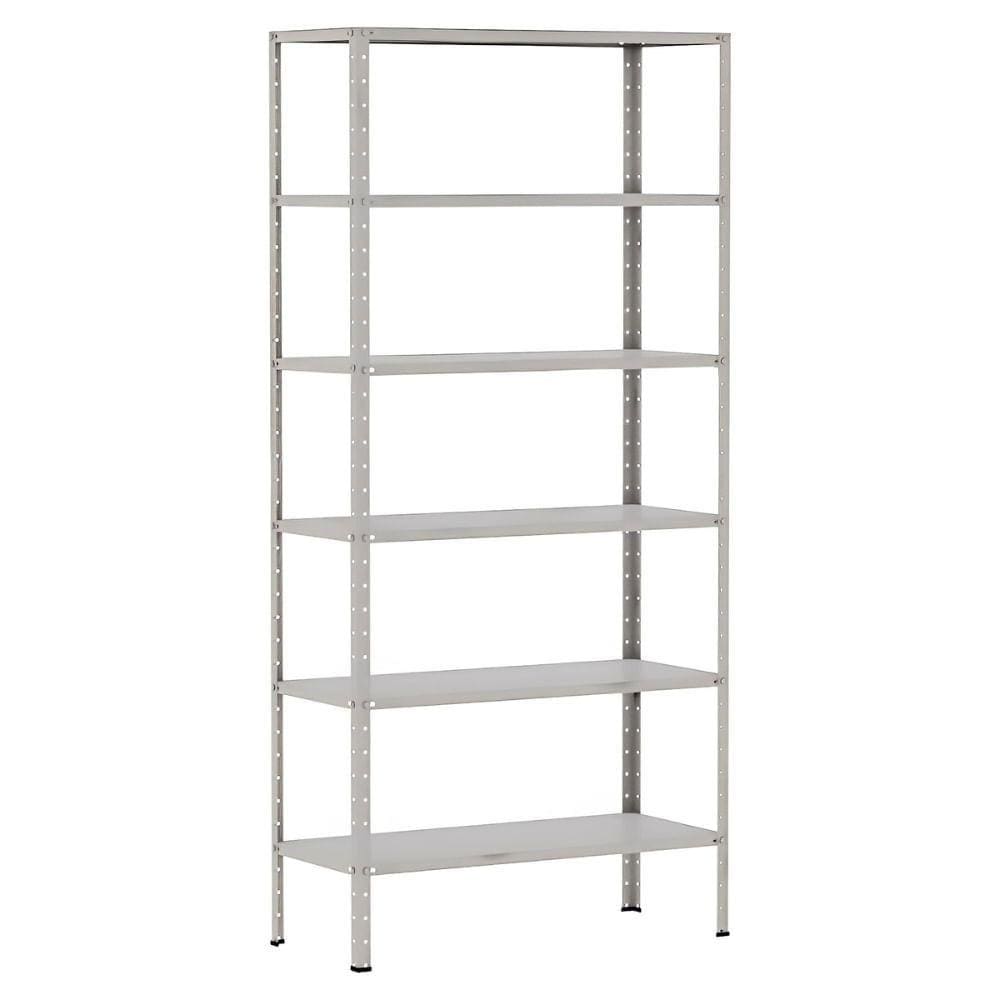 Estante De Aço Multiuso Cinza 195X92x30cm 6 Prateleiras - Pandin