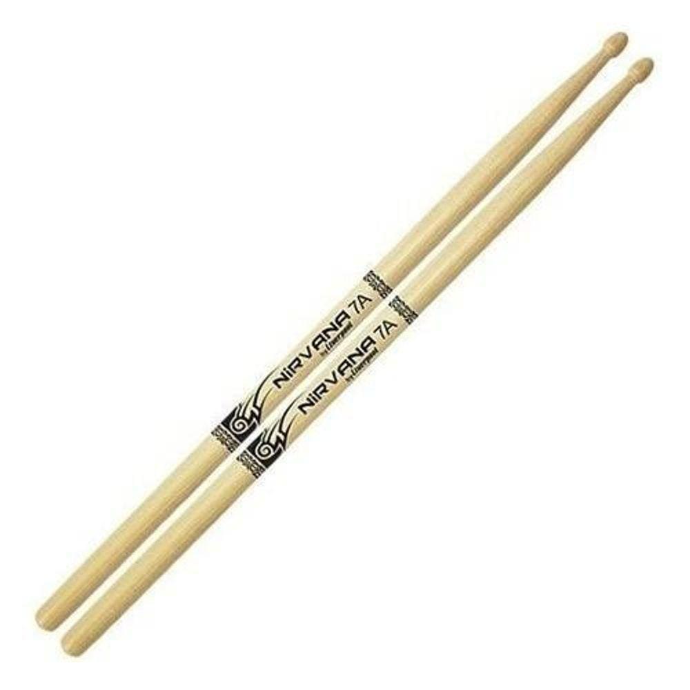 Kit 2 Baquetas Para Bateria 7A Nirvana Escobio Liverpool