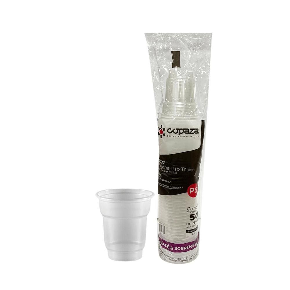 Pote 180Ml Copaza Sundae Liso Translucido Ps 50Un