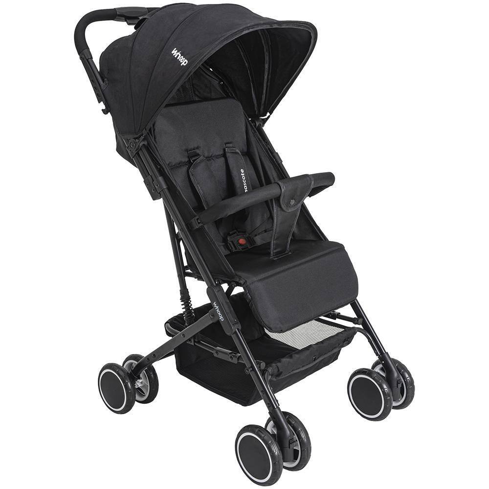 Carrinho de Bebê Compacto Whoop Mascote 0 a 15kg Preto 8008PR