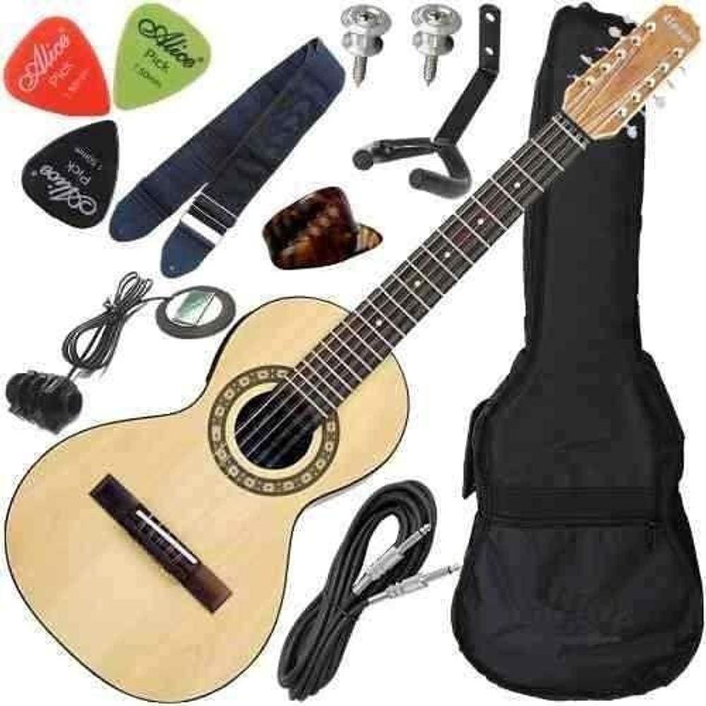 Kit Viola Eletroacústica Rozini Caipira Rv151 + Acessórios